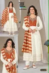 Royal Queen By Blue Hills Rayon Foil Printed Anarkali Kurti Set